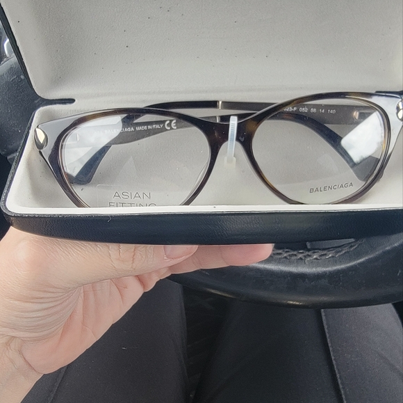 Balenciaga Accessories - NWOT Balenciaga Dark Tortoise Frames with Metal Legs w/Case!